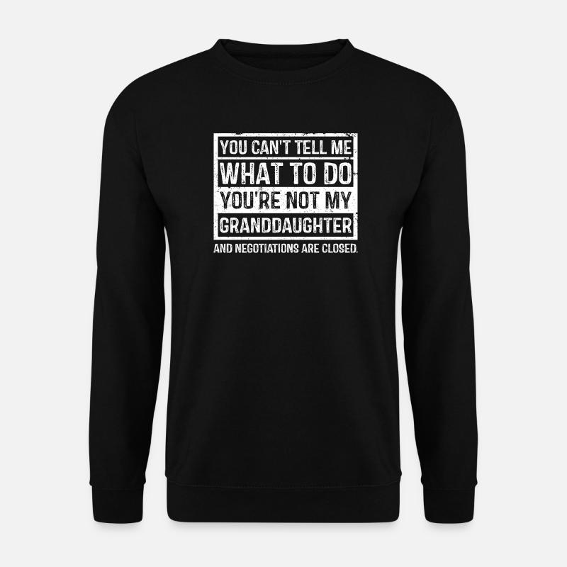 Mutiges Schwarz-Weiß-Familienstatement - Unisex Pullover - Schwarz