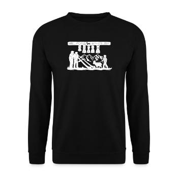 Glockenklang_white - Unisex Pullover - Schwarz - Vorne - Alina (178cm) & Michal (187cm)