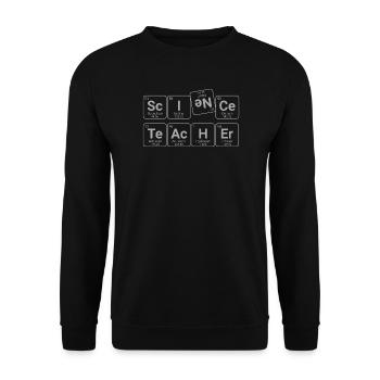 Science Teacher - Unisex Sweatshirt - black - Front - Alina (178cm) & Michal (187cm)