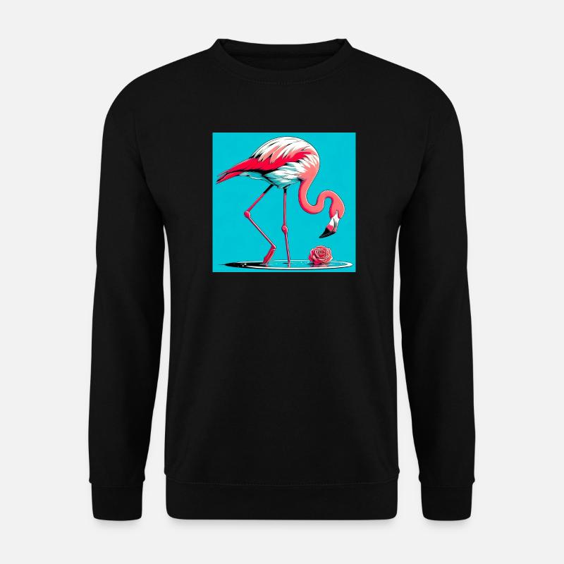 Flamingo - Unisex Pullover - Schwarz