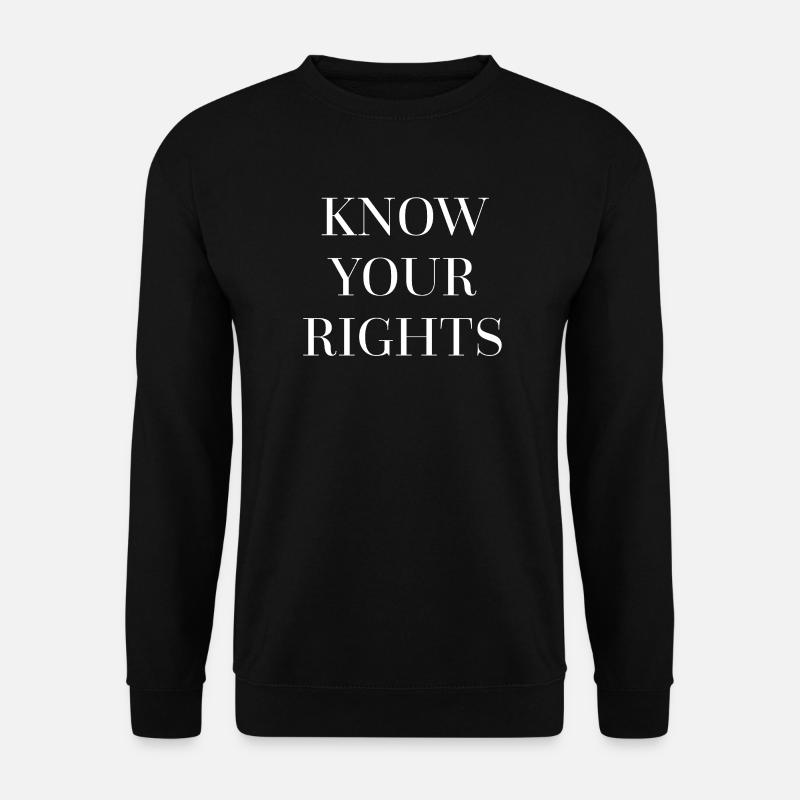 Know Your Rights - Unisex Sweatshirt - black