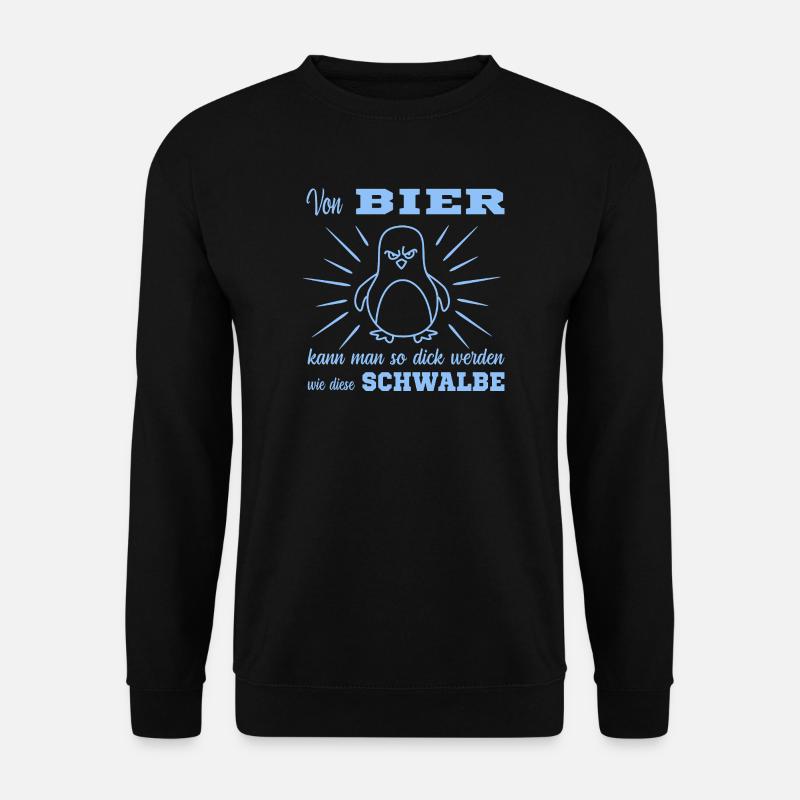 Bier Pinguin - Unisex Pullover - Schwarz