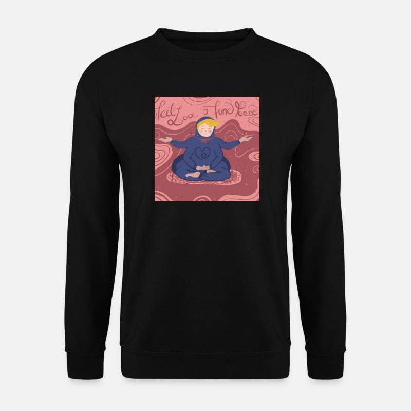 Feel love - Unisex Pullover - Schwarz