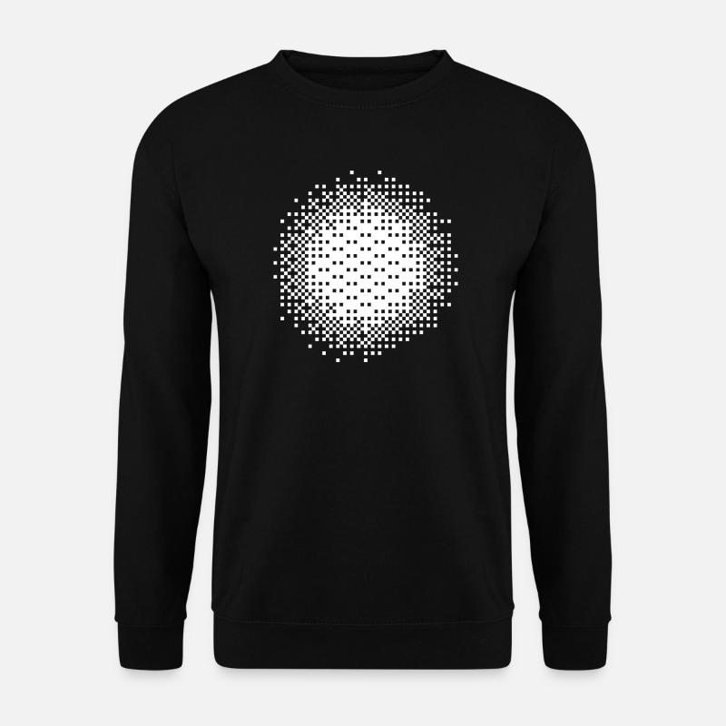 Geometric Dot Pattern design - Unisex Sweatshirt - black