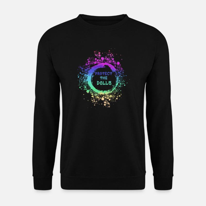 trans, pride, LGBT,regenbogen, protect the dolls - Unisex Pullover - Schwarz