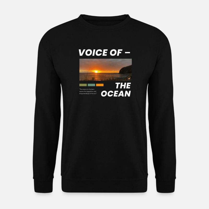 Sunset over the Ocean - Unisex Sweatshirt - black