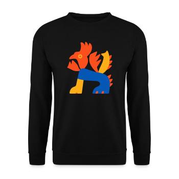 Dragon du Fils - Sweat-shirt Unisexe - noir - Devant - Alina (178cm) & Michal (187cm)