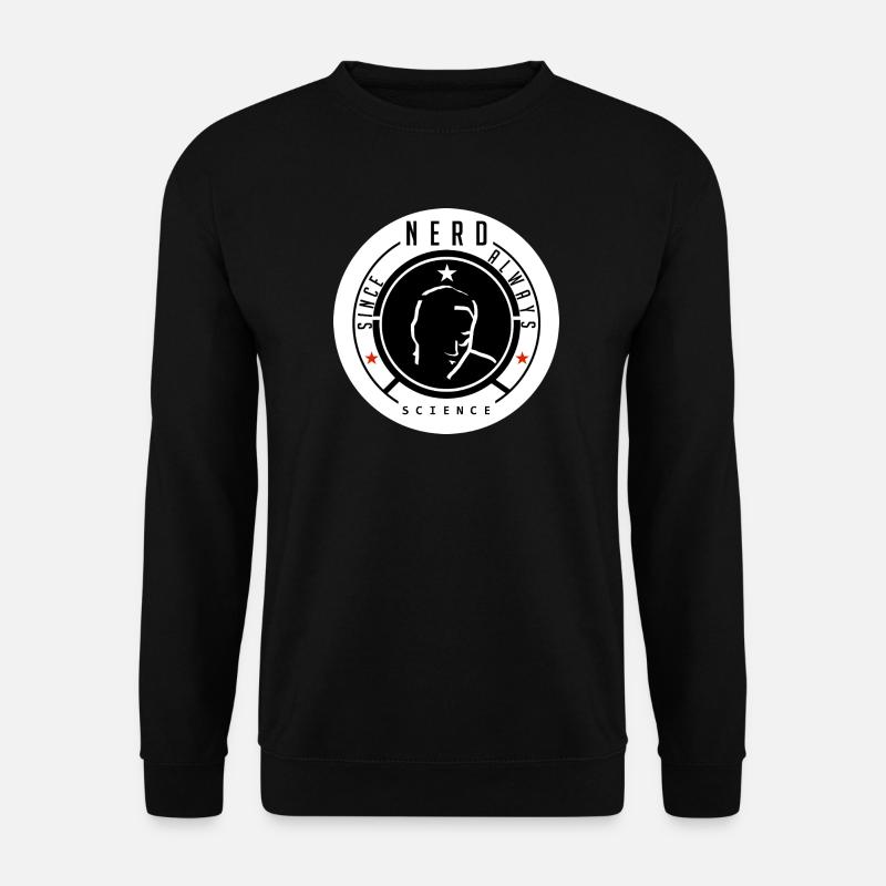 Nerd Science Logo T-Shirt - Unisex Sweatshirt - black