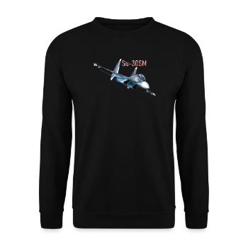 Su-30SM - Unisex Sweatshirt - black - Front - Alina (178cm) & Michal (187cm)