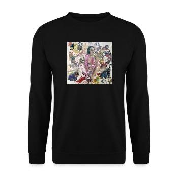 C’est un monde de chats - Sweat-shirt Unisexe - noir - Devant - Alina (178cm) & Michal (187cm)