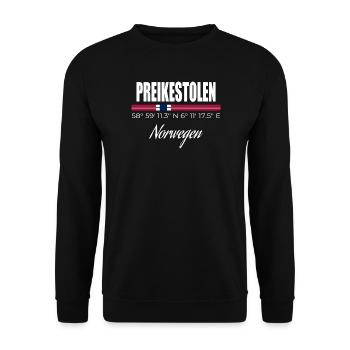 Preikestolen - Unisex Pullover - Schwarz - Vorne - Alina (178cm) & Michal (187cm)