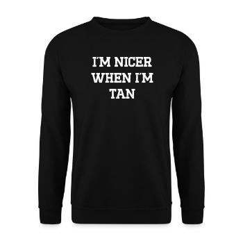 Humour Nineroid Amusant T-Shirt - Sweat-shirt Unisexe - noir - Devant - Alina (178cm) & Michal (187cm)