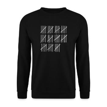 Trendige Creative-Zählung - Unisex Pullover - Schwarz - Vorne - Alina (178cm) & Michal (187cm)