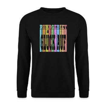 zeche ruhrgebiet - Unisex Pullover - Schwarz - Vorne - Alina (178cm) & Michal (187cm)