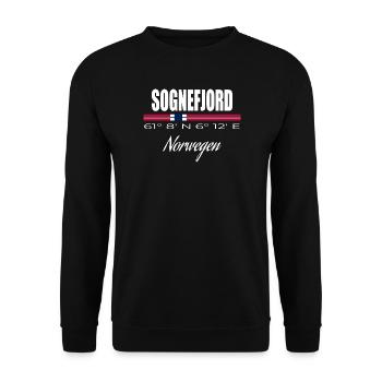 Sognefjord - Unisex Pullover - Schwarz - Vorne - Alina (178cm) & Michal (187cm)