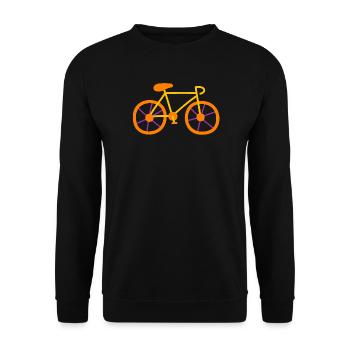 Bicycle Comic Kids Cycling Cycling Road Bike Colorful - Unisex Sweatshirt - black - Front - Alina (178cm) & Michal (187cm)