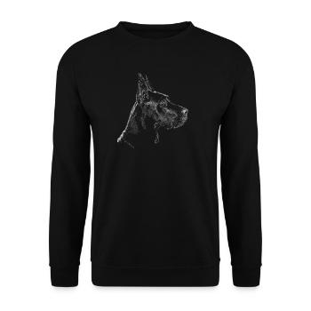Mastiff - Unisex Sweatshirt - black - Front - Alina (178cm) & Michal (187cm)