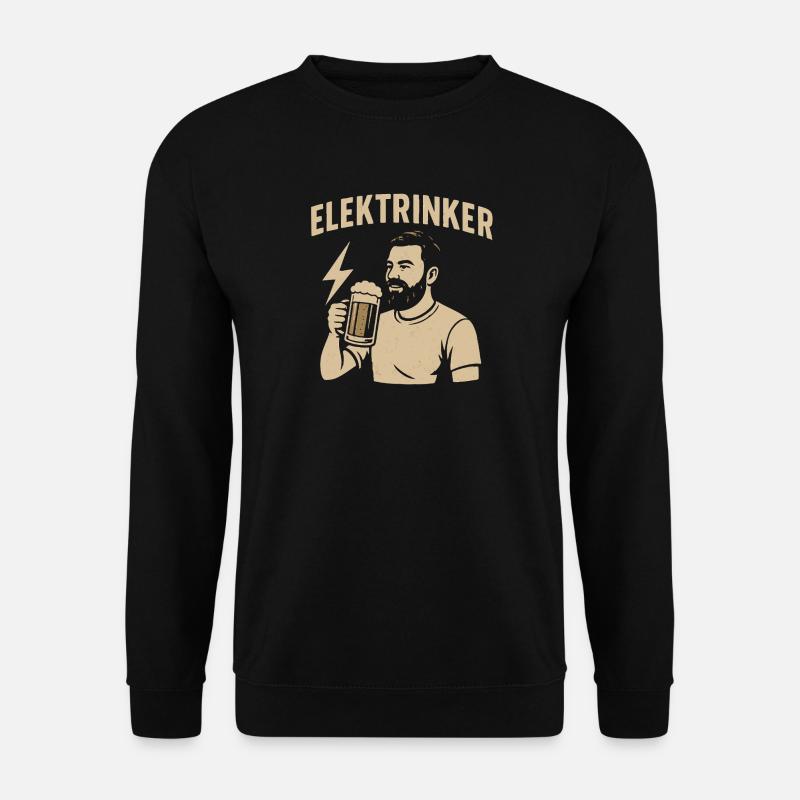 Elektrinker – Lustiger Spruch Geschenk Elektriker - Unisex Pullover - Schwarz