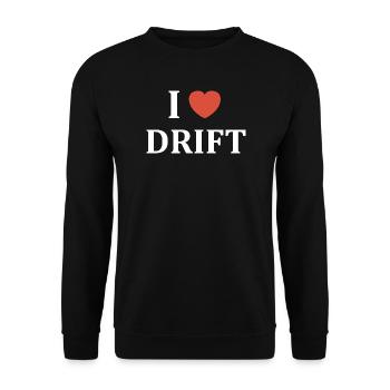 Amour du Drift Urbain - Sweat-shirt Unisexe - noir - Devant - Alina (178cm) & Michal (187cm)