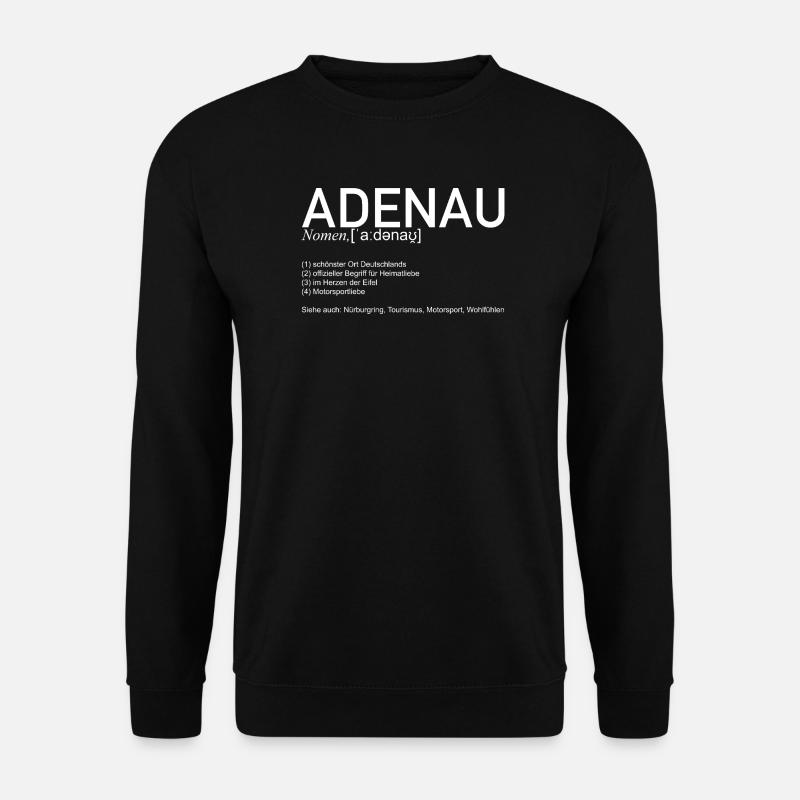 Adenau [signifiant] (blanc) - Sweat-shirt Unisexe - noir
