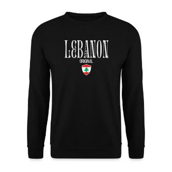 Originaire du Liban, né au Liban - Sweat-shirt Unisexe - noir - Devant - Alina (178cm) & Michal (187cm)