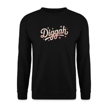 Diggah - Mèmes amusants - Sweat-shirt Unisexe - noir - Devant - Alina (178cm) & Michal (187cm)