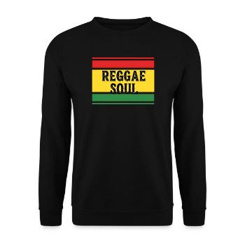 Reggae Soul Jamaika Style - Unisex Pullover - Schwarz - Vorne - Alina (178cm) & Michal (187cm)