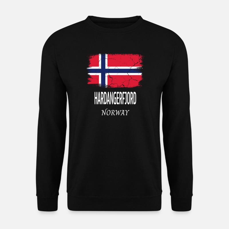Hardangerfjord - Unisex Pullover - Schwarz