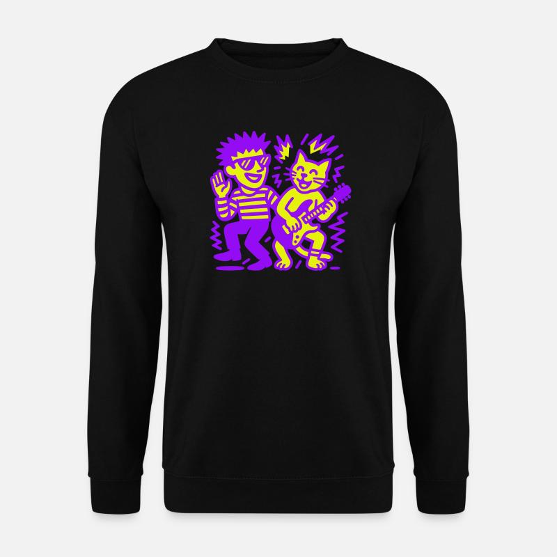 Katzenmusik - Unisex Pullover - Schwarz
