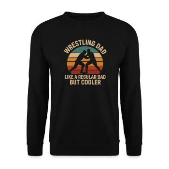 Wrestling Papa Tribute T-Shirt - Unisex Pullover - Schwarz - Vorne - Alina (178cm) & Michal (187cm)