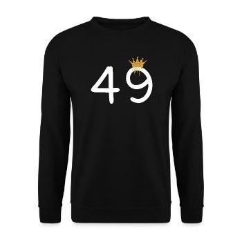 49 - Unisex Pullover - Schwarz - Vorne - Alina (178cm) & Michal (187cm)