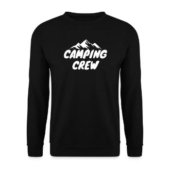 Camping Crew - Unisex Sweatshirt - black - Front - Alina (178cm) & Michal (187cm)