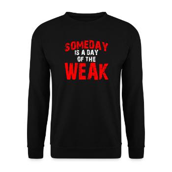 Un jour est un jour de FAIBLE - Mâle - Sweat-shirt Unisexe - noir - Devant - Alina (178cm) & Michal (187cm)