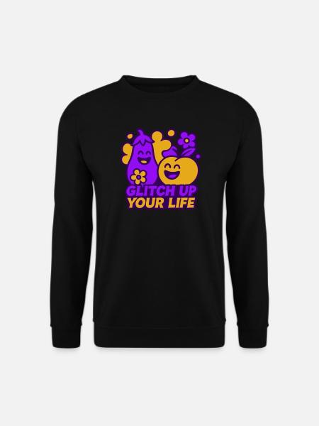 Happy Glitch Couple - Unisex Sweatshirt - black