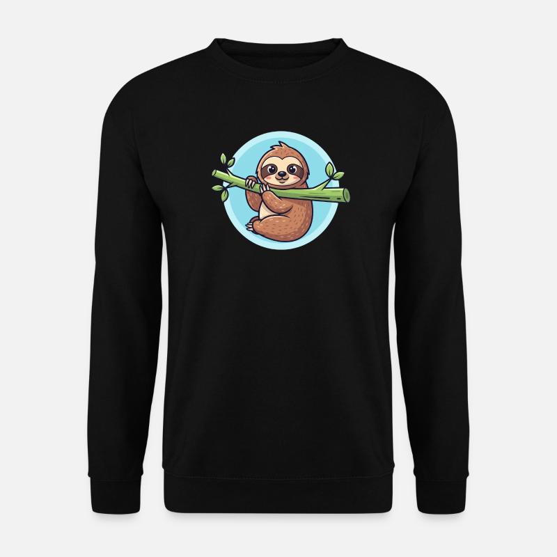 Sloth - Unisex Sweatshirt - black