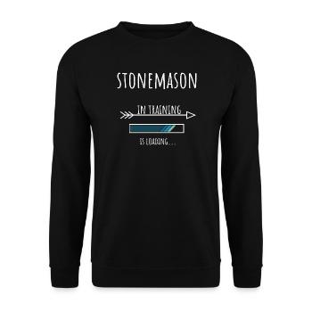 Cadeau tailleur de pierre Profession Éducation - Sweat-shirt Unisexe - noir - Devant - Alina (178cm) & Michal (187cm)