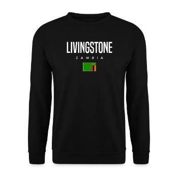 Livingstone Sambia - Unisex Pullover - Schwarz - Vorne - Alina (178cm) & Michal (187cm)