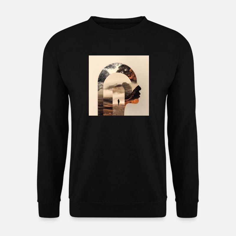 Silhouette Nature Counseling Design - Unisex Pullover - Schwarz