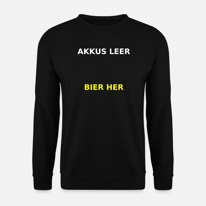 Akkus&Bier - Unisex Pullover - Schwarz