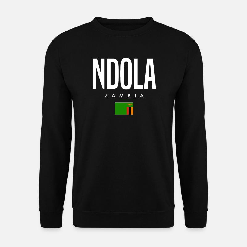 Ndola Sambia - Unisex Pullover - Schwarz