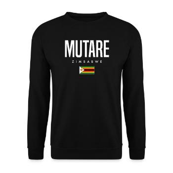 Mutare, Zimbabwe - Sweat-shirt Unisexe - noir - Devant - Alina (178cm) & Michal (187cm)