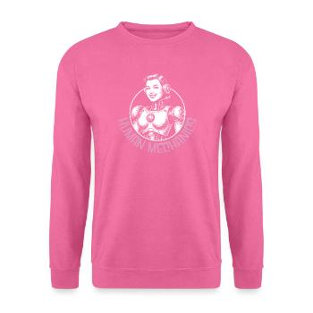 Humain Mécanique - Sweat-shirt Unisexe - rose - Devant