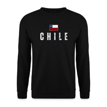 I love Chile, Chilean pride - Unisex Sweatshirt - black - Front - Alina (178cm) & Michal (187cm)