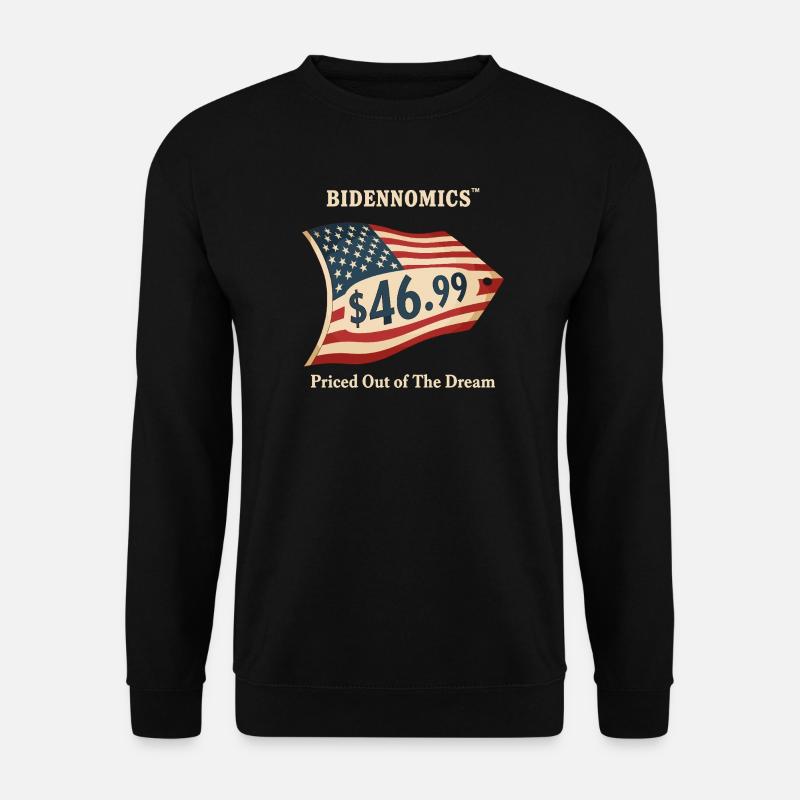 Bidenomics Preisschild Design - Unisex Pullover - Schwarz