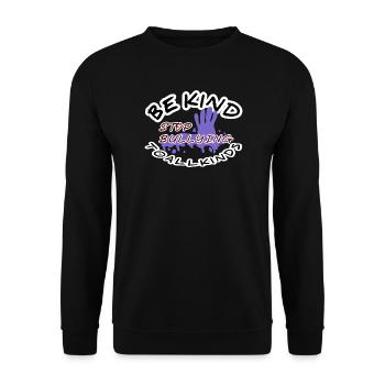Don't bully me - Unisex Sweatshirt - black - Front - Alina (178cm) & Michal (187cm)
