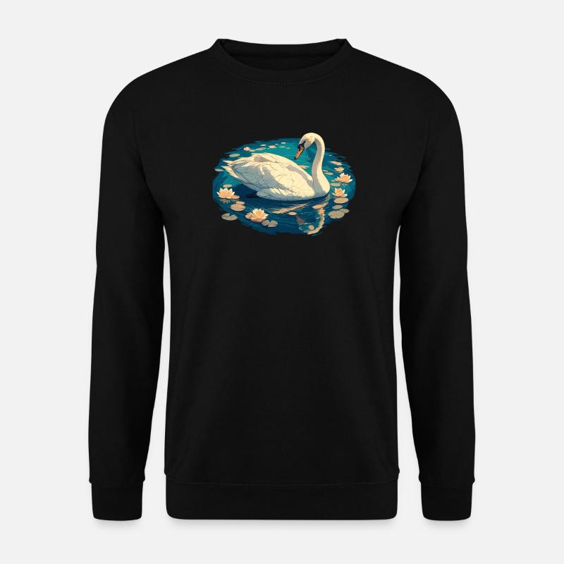 Swans Swan - Unisex Sweatshirt - black