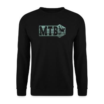VTT Rétro Vintage VTT Vélo Vélo - Sweat-shirt Unisexe - noir - Devant - Alina (178cm) & Michal (187cm)