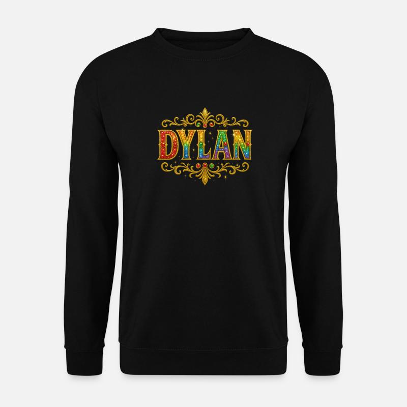 DYLAN Paillettes Glitter Oro - Felpa unisex - nero
