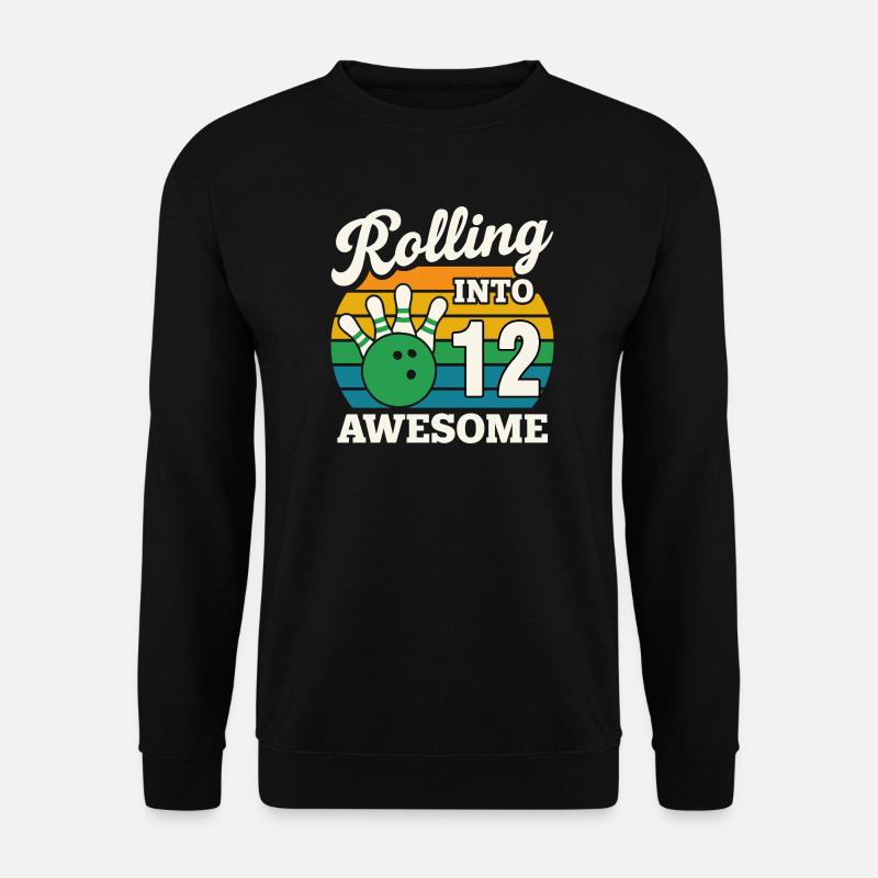 Rolling Into 12s Bowling Celebration - Unisex Sweatshirt - black