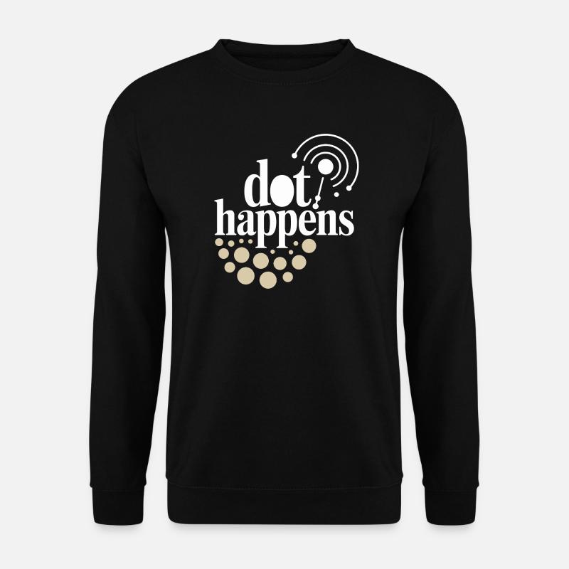 Dot Happens Morse Code Spaß - Unisex Pullover - Schwarz